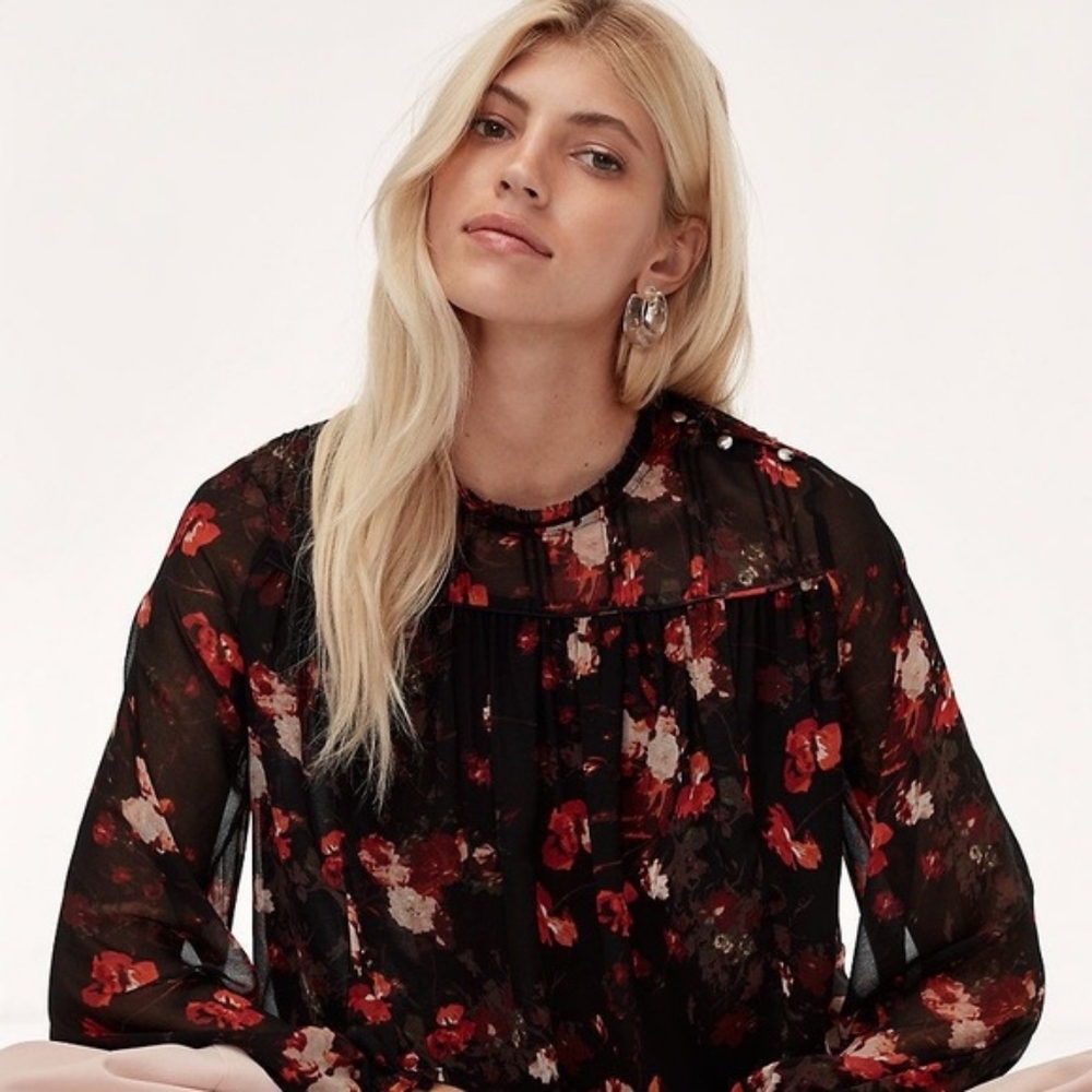 Aritzia Wilfred Lourdes blouse